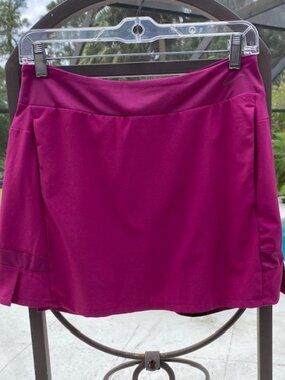 Nike Skort Pleated Maroon Stretch Women's Golf Skirt Shorts Size Small Short